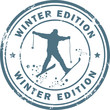 Stamp with the word Winter Edition inside