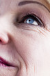 Close-up of a mature woman face