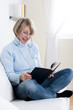 Mature woman relaxing