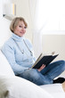 Mature woman relaxing