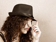 Woman in hat