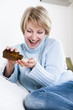 Woman taking pills