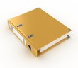 yellow ring binder isolated on the white background yellow ring binder isolated on the white background