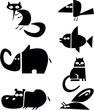 Animaux - noir et blanc