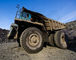 Old dump-body truck