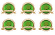 öko natur bio buttons icons