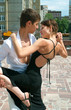 young couple dancing