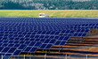 Solar power plant under construction in Germany Solar power plant under construction in Germany