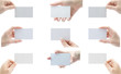 collection of cards blank