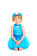 Cute little girl in ballroom dress
