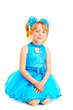 Cute little girl in ballroom dress
