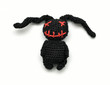 Beautiful knitted toy rabbit. hand-made souvenirs