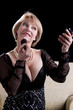 Elegant Woman Making Up