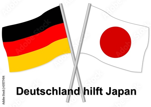 Vektor: Deutschland hilft Japan Deutschland hilft Japan