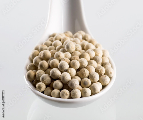 Photo: White peppercorns White peppercorns