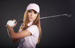 Woman and golf