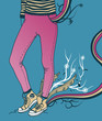 vector girl in a sport wear