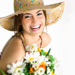 Photo: girl with bouquet girl with bouquet