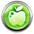 green button: eco apple green button: eco apple
