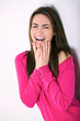 portrait of young  woman with smile
