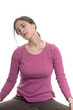 woman stretching neck