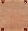 Photo: Vintage brown suitcase isolated over white background Vintage brown suitcase isolated over white background