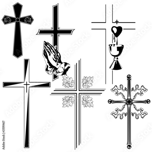 Vector: crosses crosses