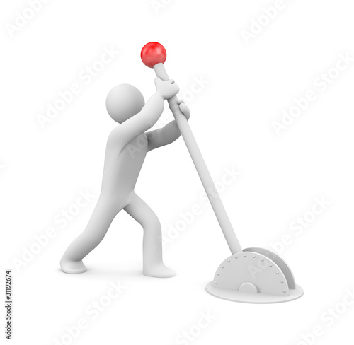 Illustration: The person switch something The person switch something