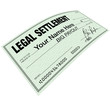 Legal Settlement - Blank Check Disbersement