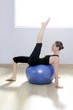 pilates woman stability ball gym fitness yoga