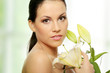 Beautiful young woman face