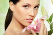 Beautiful young woman face