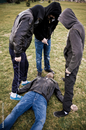 Photo: violence racisme violence racisme
