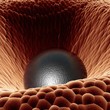 3D render cell derma macro