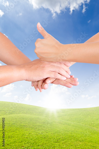 Photo: holding hand for new day holding hand for new day