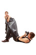 Young adult female model and photographer. Young adult female model and photographer.