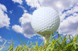 Golf Ball and Sky Golf Ball and Sky