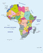 Afrika Karte mit viele kleine Inseln Afrika Karte mit viele kleine Inseln