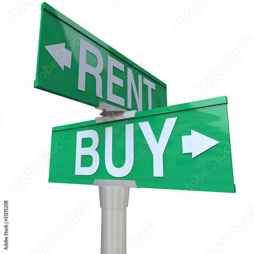 Illustration: Buying Vs Selling Two-Way Street Sign Buying Vs Selling Two-Way Street Sign