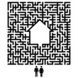 couple and house