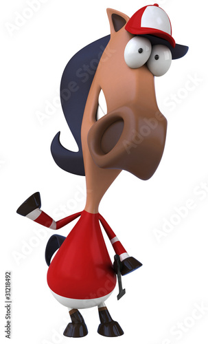Illustration: Cheval jockey Cheval jockey