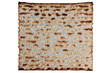 Traditional Jewish Matzo Sheet, Isolated.