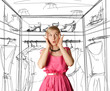 surprised girl in pink surprised girl in pink