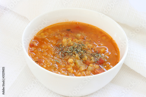 Photo: Red lentil soup Red lentil soup