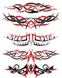 tribal tattoo set