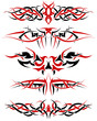 tribal tattoo set