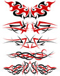 tribal tattoo set