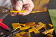 Photo: Making tiffany lamps. Making tiffany lamps.