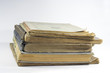 vergilbte Schulbücher vergilbte Schulbücher