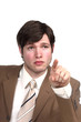 Businessman reprimanding